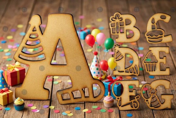 birthday decoration ideas girl baby laser cut birthday alphabet svg bundle printable editable