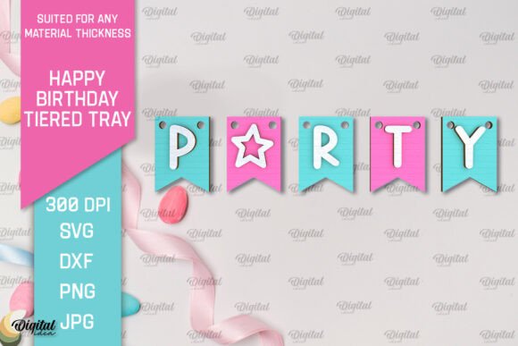 birthday decoration ideas girl baby happy birthday decor laser cut design printable editable