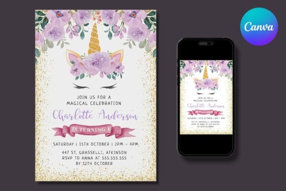 pink girl birthday invitation printable editable 10