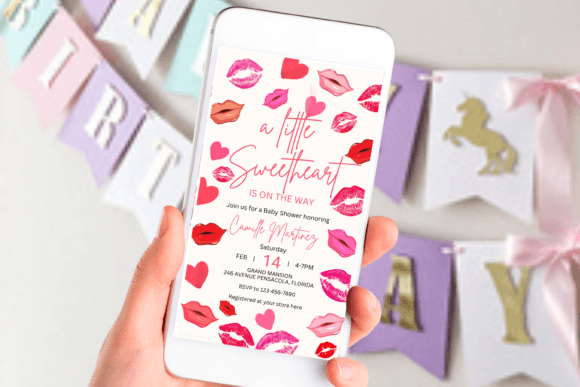 pink girl birthday invitation printable editable 15