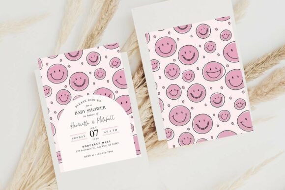 pink girl birthday invitation printable editable 27