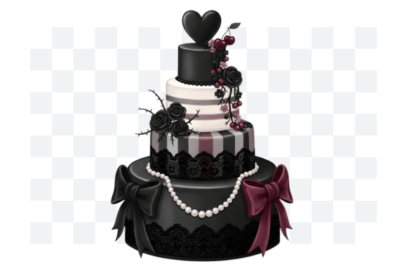 gothic birthday aesthetic clipart printable editable 23