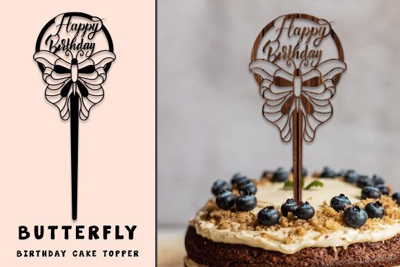 gothic birthday cake topper design printable editable 10