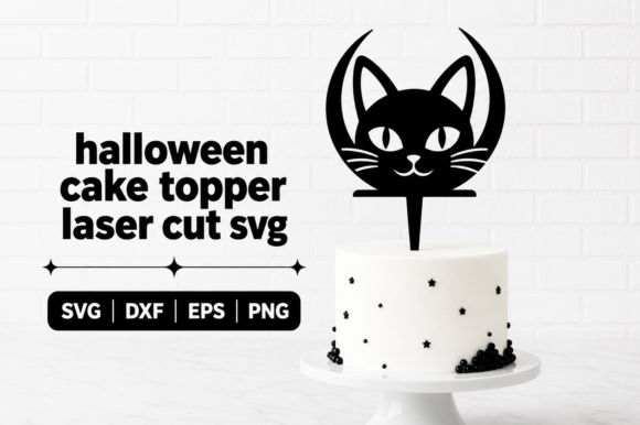 gothic birthday cake topper design printable editable 17