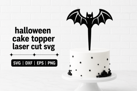 gothic birthday cake topper design printable editable 18