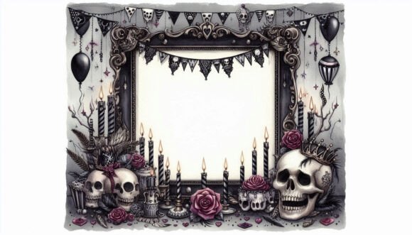 gothic birthday idea printable editable 15
