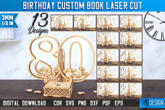 Birthday Guest Signing Boards Bundle printable editable