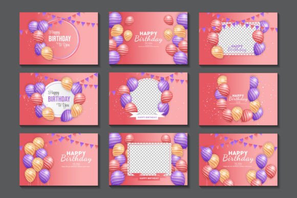 birthday invitation background design printable editable 8