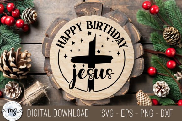 happy birthday jesus card svg printable editable
