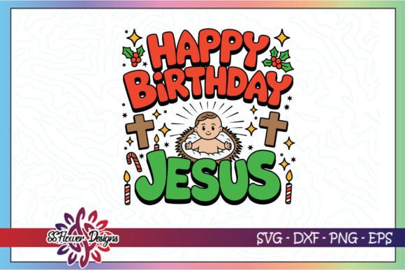 happy birthday jesus card svg printable editable