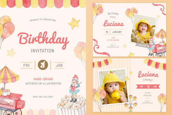 birthday invitation for kids printable editable