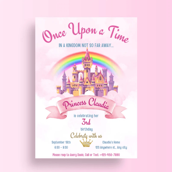 birthday invitation for kids printable editable