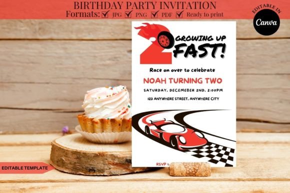 birthday invitation for kids printable editable
