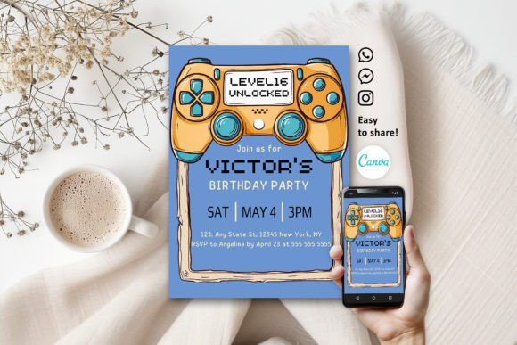 birthday invitation for kids printable editable