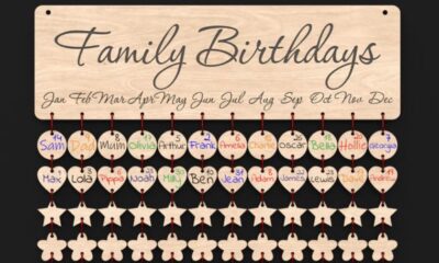 laser cut birthday wall decor design printable editable 1
