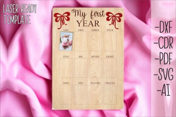 laser cut birthday wall decor design printable editable 6