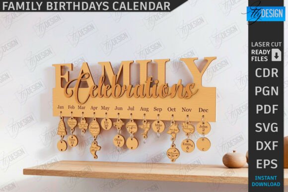 laser cut birthday wall decor design printable editable 11