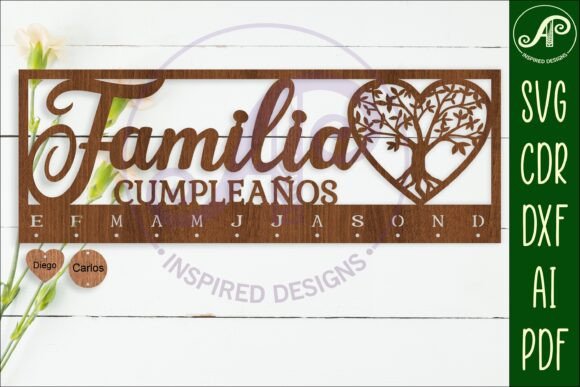 laser cut birthday wall decor design printable editable 20