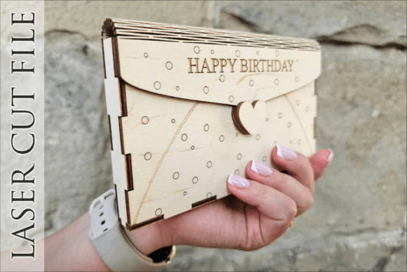 birthday laser cut box svg printable editable