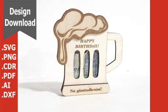 Personalized Birthday Gift Card Holder printable editable