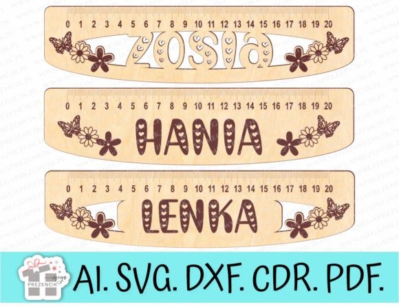 laser cut birthday name sign monogram svg printable editable