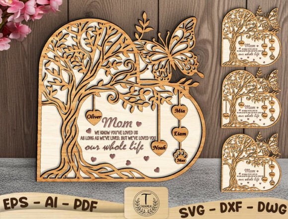 laser cut birthday name sign monogram svg printable editable