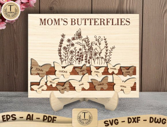 laser cut birthday name sign monogram svg printable editable