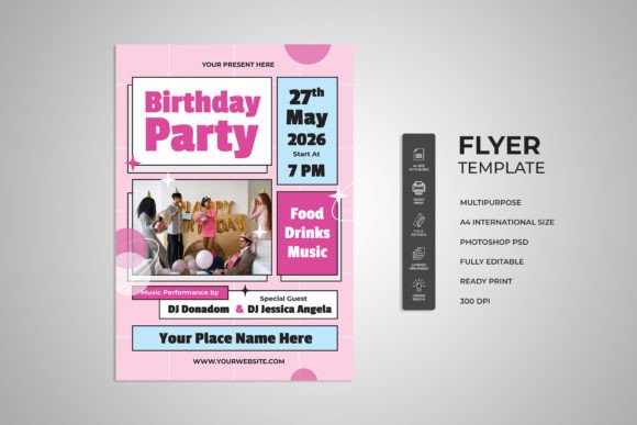 birthday newspaper template printable editable