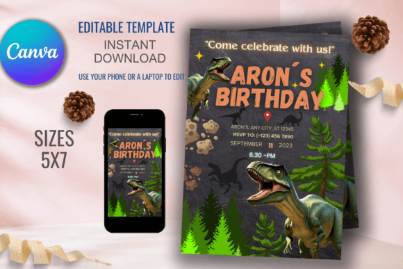birthday party invitation template printable editable