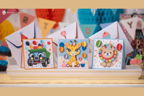 birthday pop up card svg printable editable 1