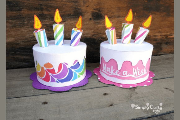 birthday pop up card svg printable editable 2