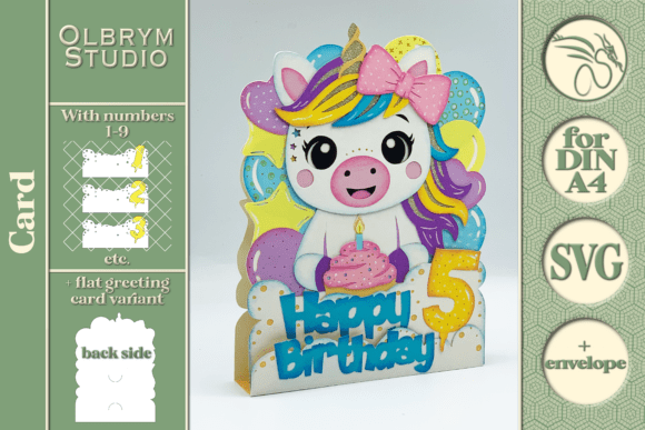 birthday pop up card svg printable editable 9