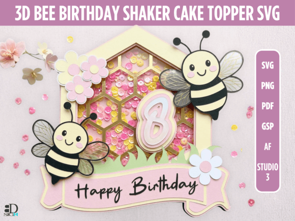 birthday pop up card svg printable editable 12