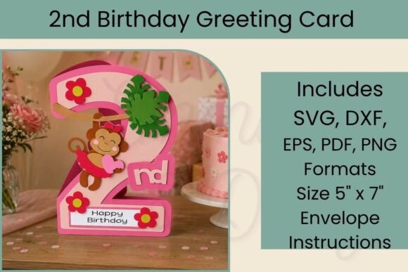 birthday pop up card svg printable editable 19