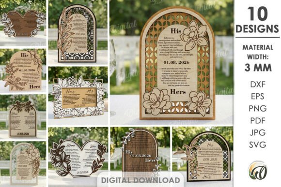 laser cut wedding anniversary svg printable editable