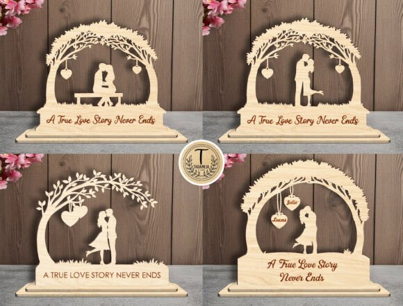 laser cut wedding anniversary svg printable editable