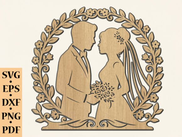 laser cut wedding anniversary svg printable editable