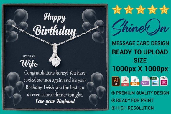 birthday ideas for wife card gift printable editable