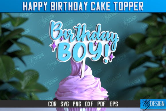 happy birthday cake topper anniversary printable editable