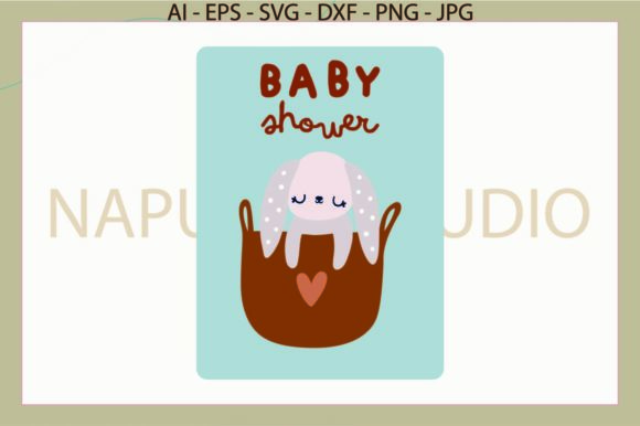 boho baby shower card SVG bohemian rainbow layered cut file