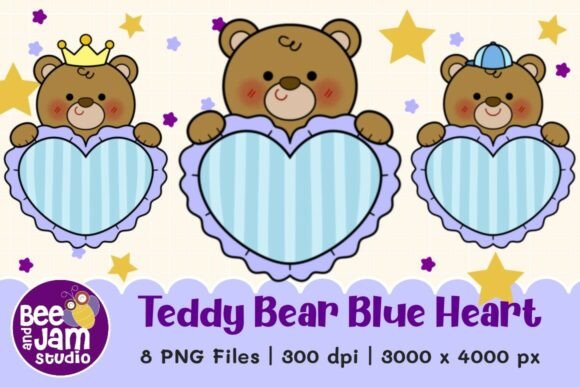 teddy bear baby shower card SVG layered papercraft cut file