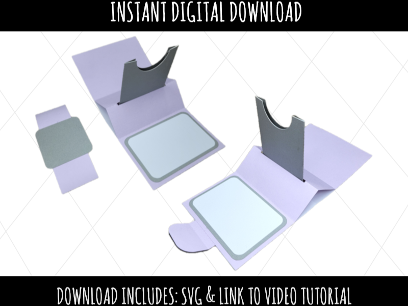 Pop up gift card holder cut from cardstock