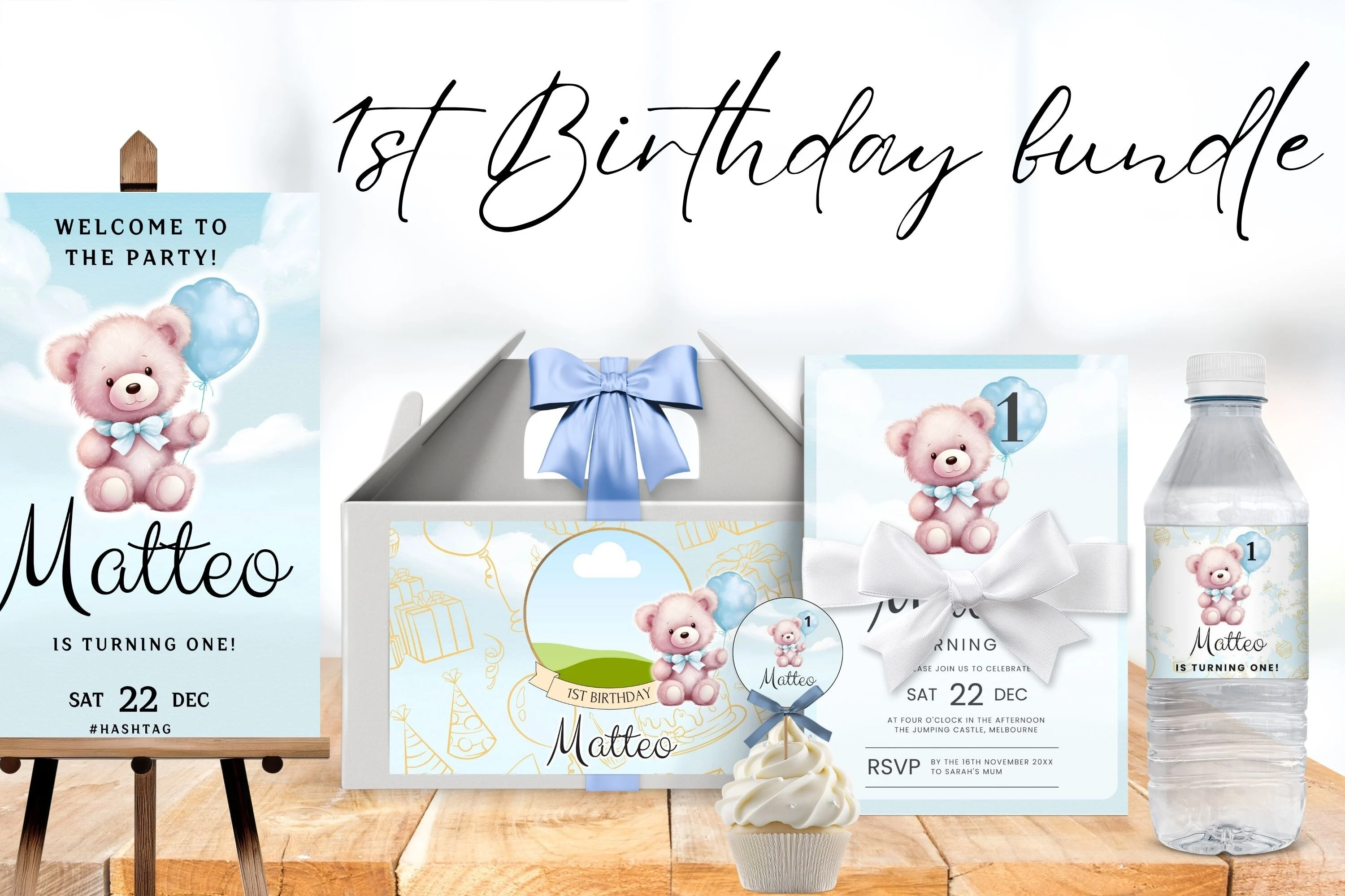 Birthday Bundle Canva Templates