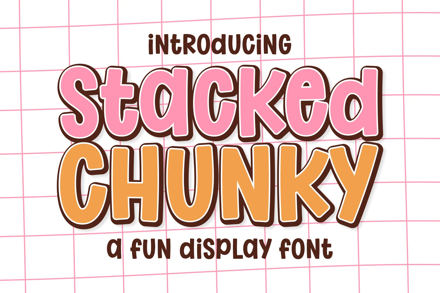 Stacked Chunky Font